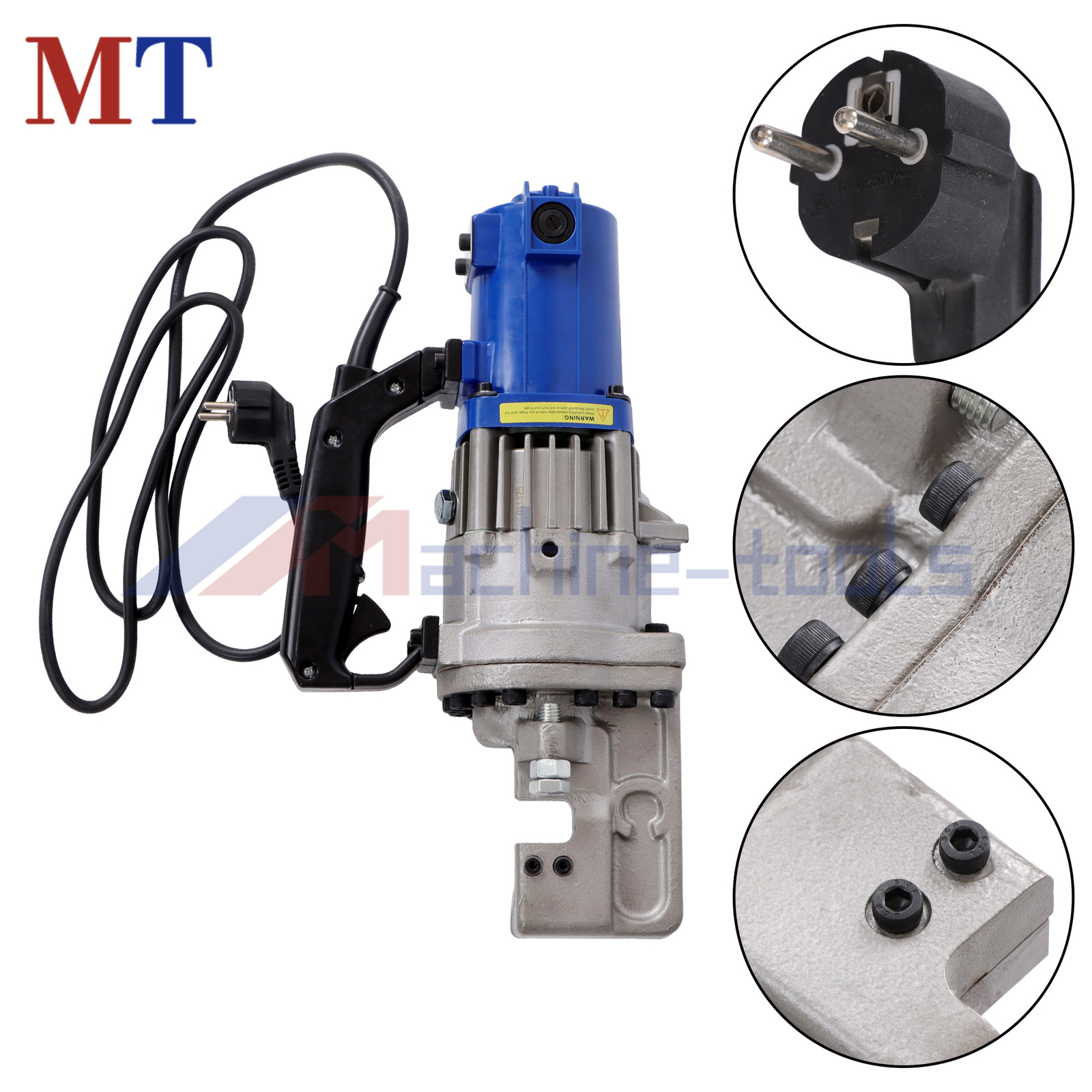 Heavy-Duty Rebar Cutter RC-22 1350W Motor 7/8'' Max Cut Metal Storage Box