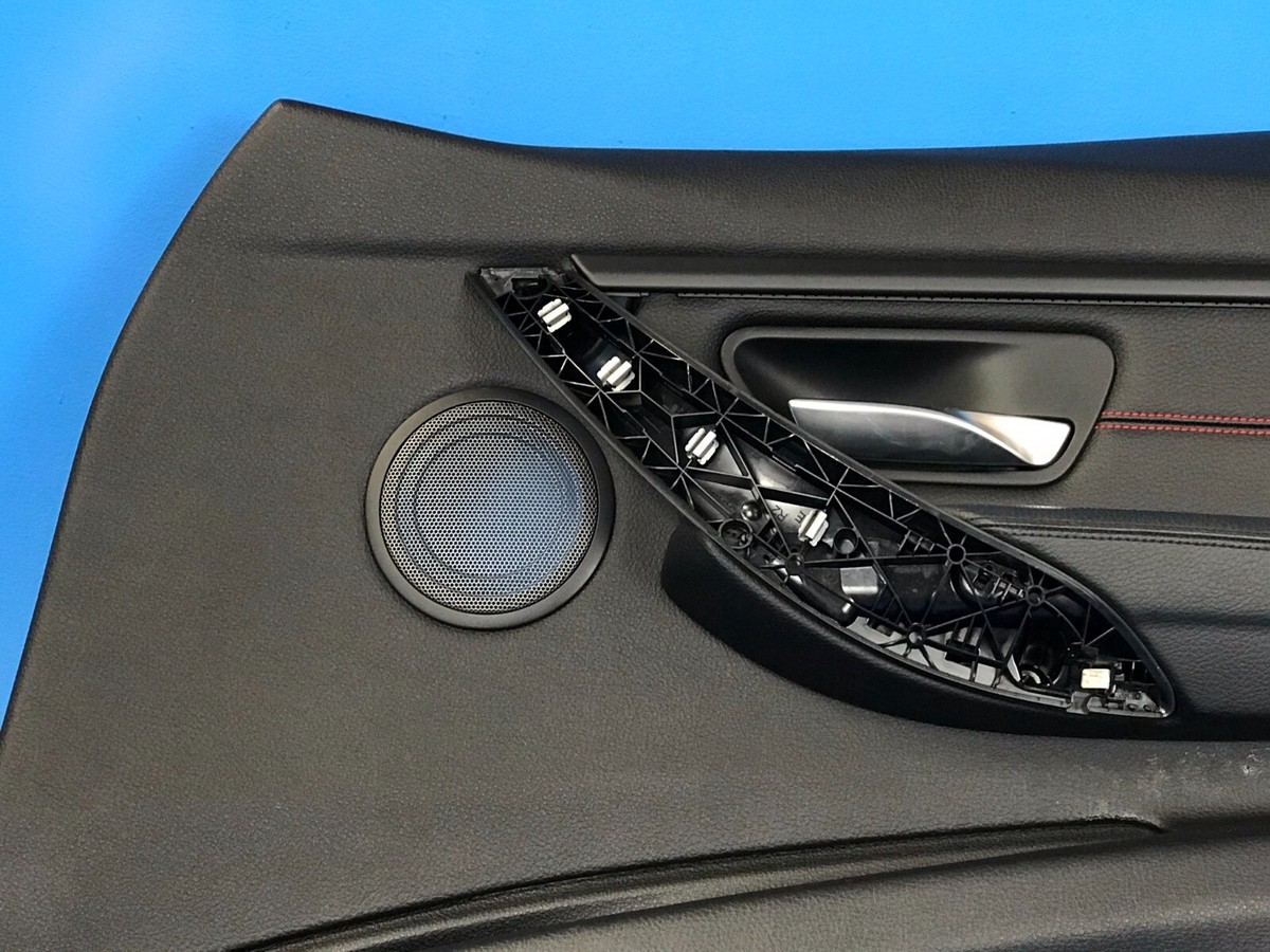 12-16 BMW F30 320I 328I 335I FRONT RIGHT DOOR PANEL BLACK W/ RED