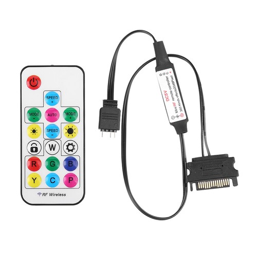 5V 2.4G 17 Keys RGB LED Strip Light Remote Control for PC Case (3 Pin to 4 Pin) - Picture 5 of 11