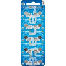 10 x Renata 346 Watch Batteries, 0 MERCURY equivalent SR712SW, Swiss Made