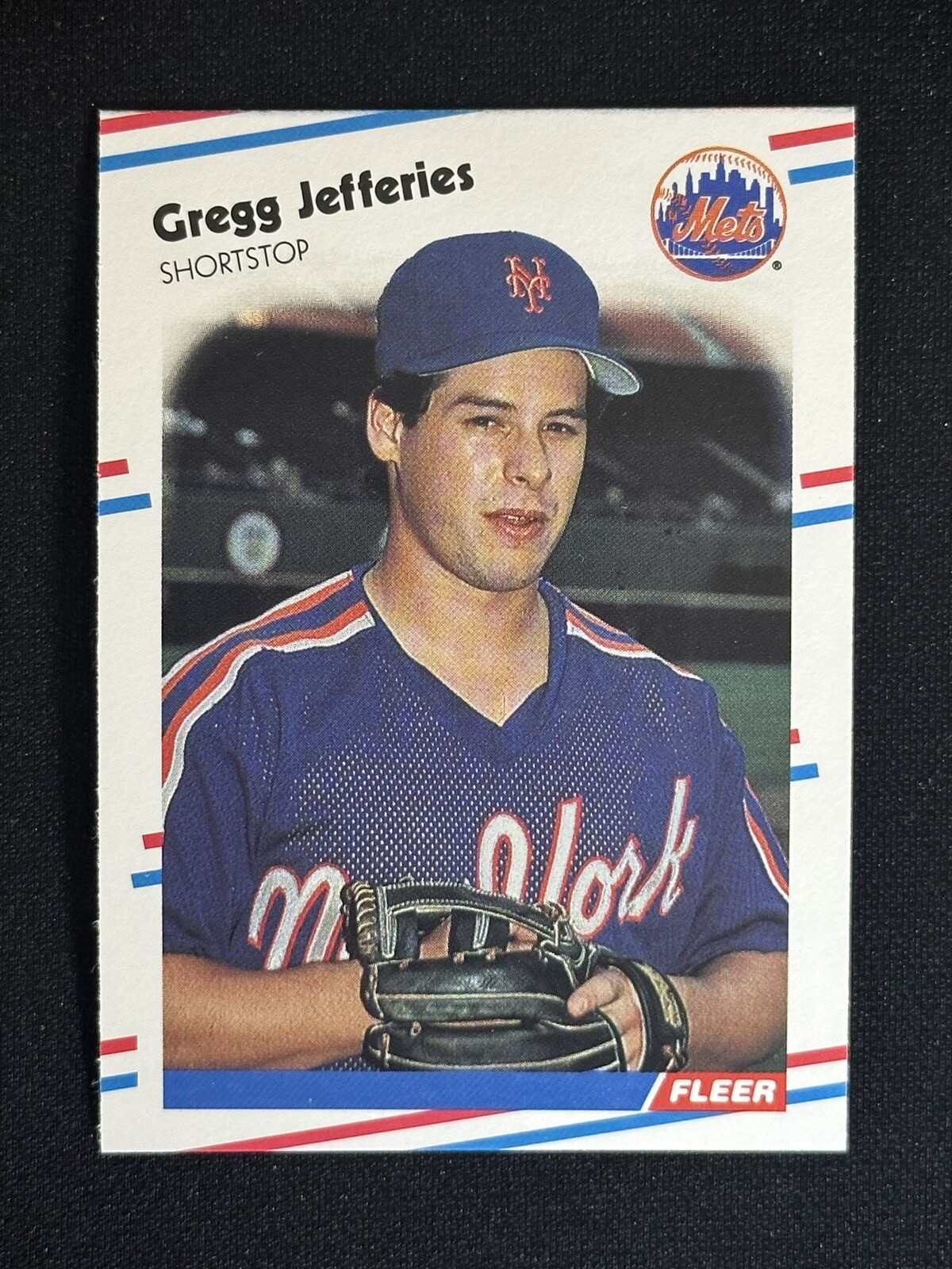 1988 Fleer Gregg Jefferies #137 Rookie Baseball Card RC New York Mets