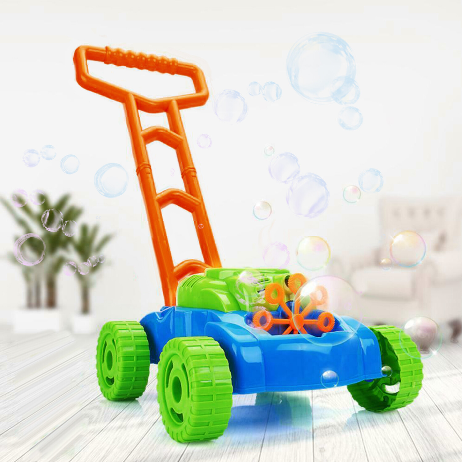 double bubble mower