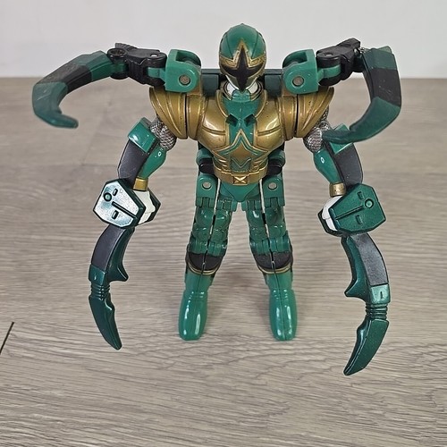 Ninja Storm Green Morph Spider Power Rangers Bandai Action Figure 2002 Deluxe - Picture 2 of 7