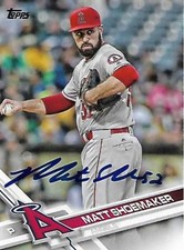 Matt Shoemaker Los Angeles Angels 2017 Topps Signed Card