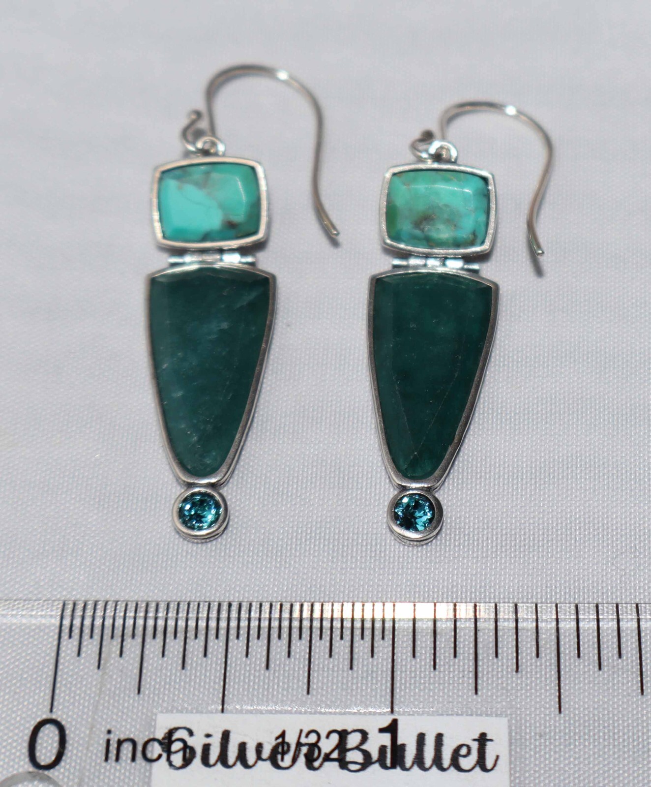 Silpada Silver Compressed Turquoise, Quartzite & … - image 3