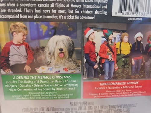 A Dennis the Menace Christmas / Unaccompanied Minors (DVD, 2006, 2-Disc) NEW - Picture 3 of 5