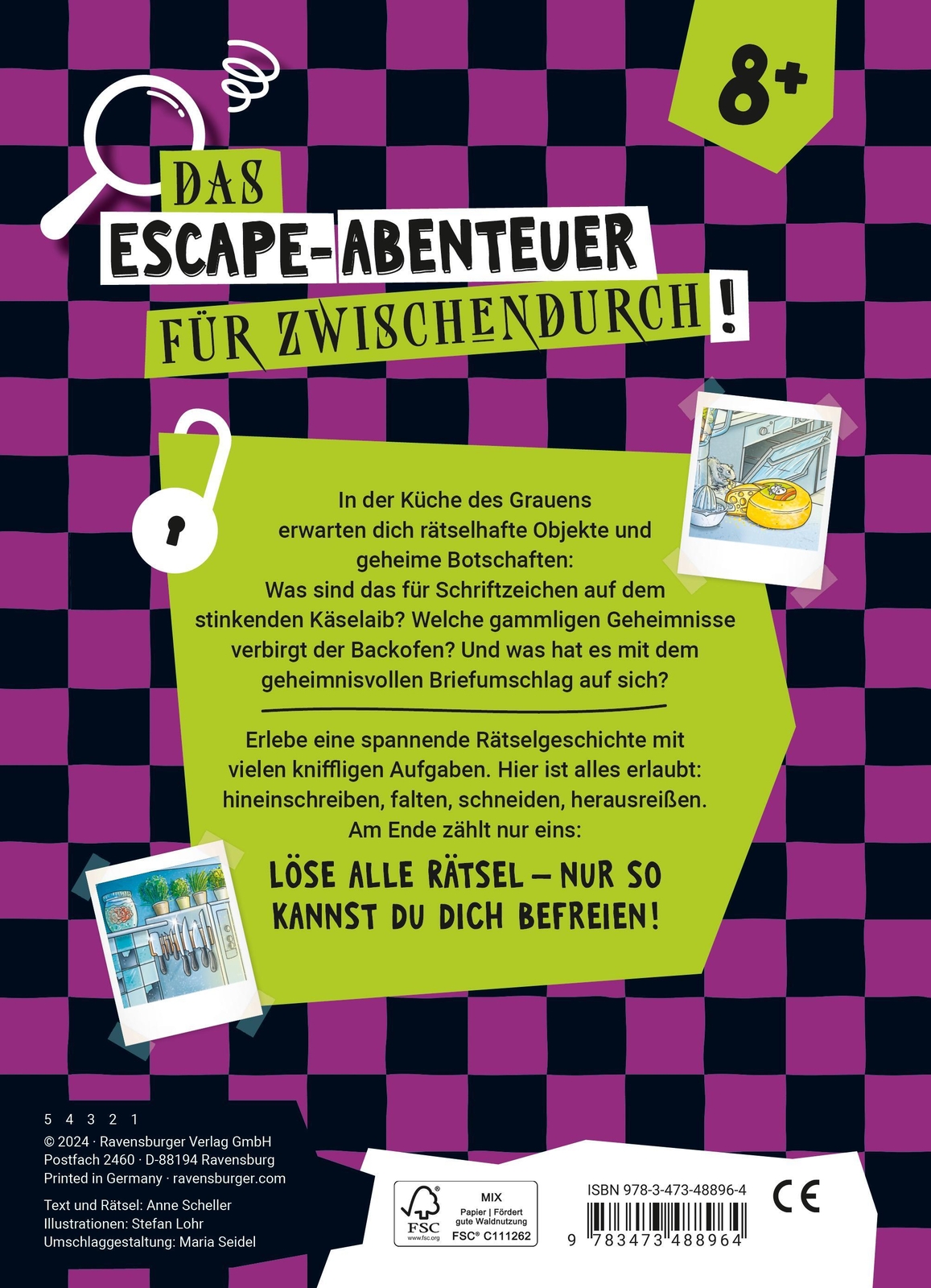 Thumbnail - Ravensburger Escape Rätsel: Küche Des Grauens - Rätselbuch Ab 8 Jahre