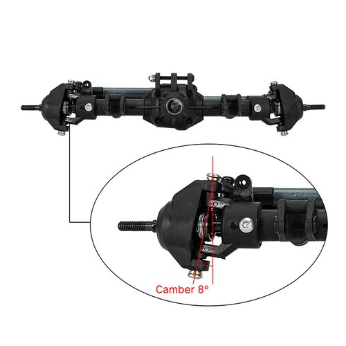 INJORA Plastic Front Rear Straight Axles for Axial SCX10 II (AXCQ-01) - 第 4/13 張圖片