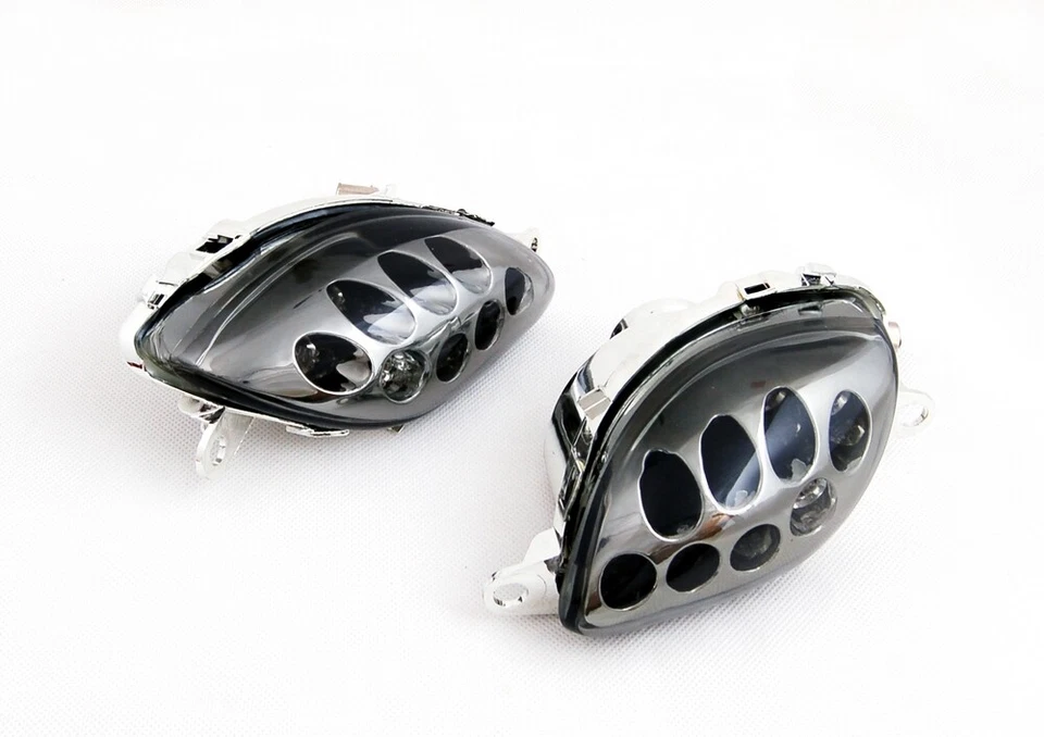Left & Right Smoke Front Turn Signals Fit For Suzuki Hayabusa 1300 1999-2007 US - Imagem 3 de 3