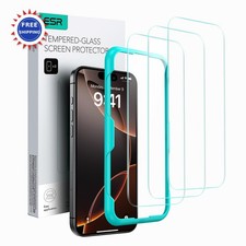 iPhone 16 Pro Max Screen Protector 3 Pack Tempered Glass Film Military Grade
