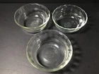 Pyrex 464 10 oz. Custard Cups Ramekins 3 Rings Set of 3