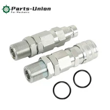 Hyd.Quick-Connect Coupler KV13884 AT312877 For John Deere 35G 50C 260 325 CT332