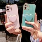 For iPhone 17 Pro Max 16E 15 14 13 12 11 Girly Cute Shockproof Phone Holder Case
