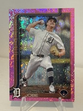 2025 Topps Series 2 RC Pink Sand Glitter Jackson Jobe SP Detroit Tigers Rookie