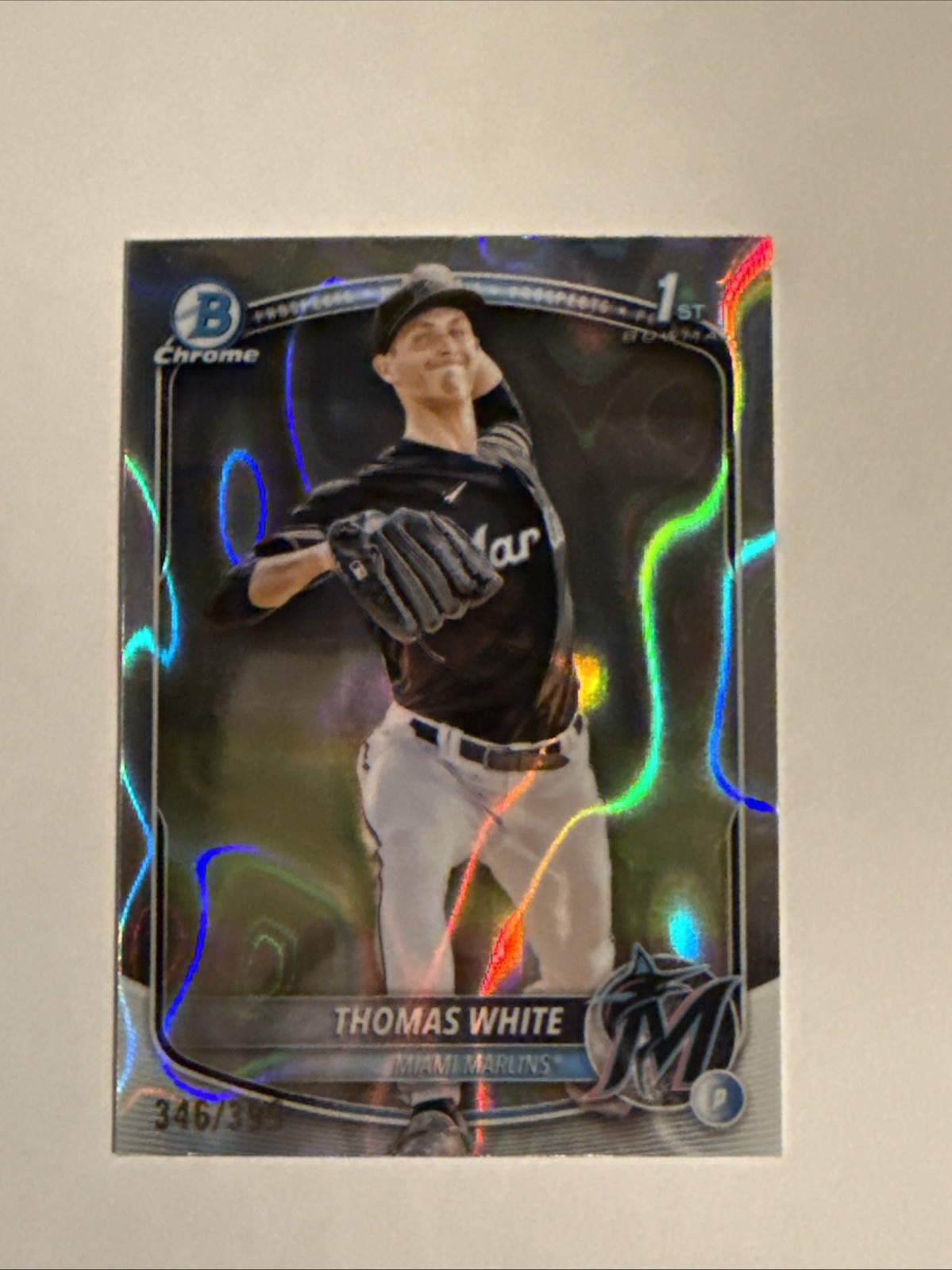 2025 Bowman Chrome Prospects Thomas White #BCP-69 Lava Refractor /399 Florida