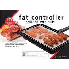 Toastabags Fat Controller 10 Pack Non-Stick Reusable Liners for Grill Pan