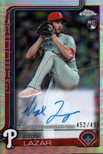2025 Topps Chrome Max Lazar Rookie Autographs Refractors #452/499 Auto #RA-ML
