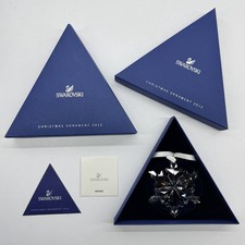 Swarovski 2012 Annual Christmas Ornament Large Crystal Snowflake 1125019 w Box
