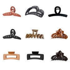 Hair Claw Clips Women 9 Pack Large Matte Jaw Jumbo Clamps Thin Thick Hair