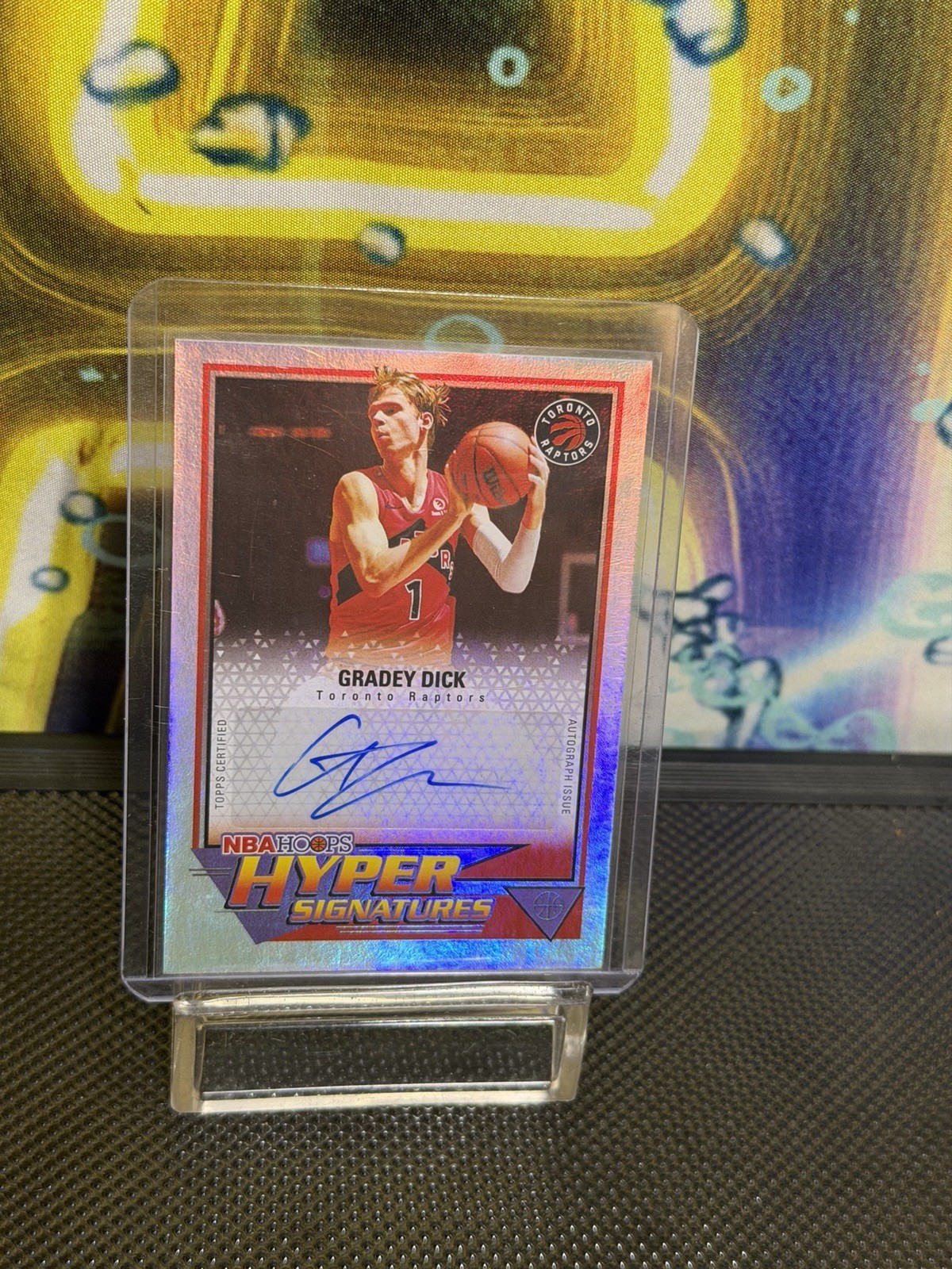Topps Gradey Dick Toronto Raptors 2025-26 Hoops Hyper Signatures Auto HHS-GD
