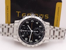 CRONO EBERHARD&CO TAZIO NUVOLARI GOLD CAR COLLECTION 31038 AUTOMATICO OROLOGIO