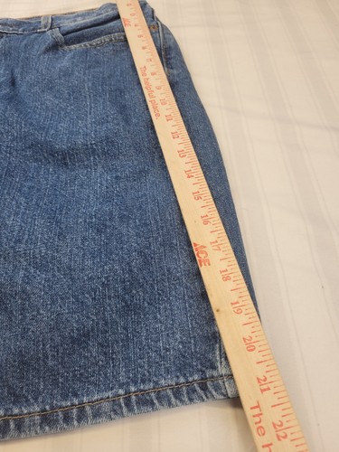 Levis 505 Shorts Mens 36 Blue Denim Baggy Skater Red Tag Western - Picture 6 of 11