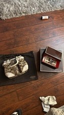 Brand New Coach Beige and Brown Signature Large Bag/Purse  Matching Wallet Set