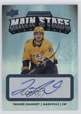 2022-23 Upper Deck Credentials Main Stage Signatures Tanner Jeannot Auto 03xg