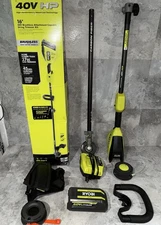 Ryobi 40V HP Brushless 16 in.Carbon Fiber Shaft Trimmer RY40HPPH01 4.0 AH Batter