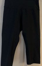 NEXT PETITE BLACK CROP CONTROL SPORT/GYM LEGGINGS - SIZE 12P - BNWOT