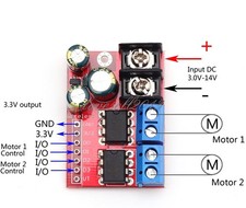 Dual 5A DC Motor Drive Remote Control Double H-Bridge PWM Speed Control Module