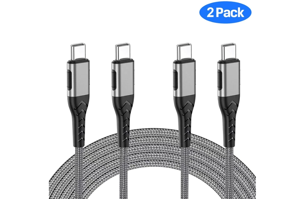 Durcord 2Pack 10ft USB C Charger Cable - 100W Fast Charging for Android iPhone - Image 2 of 4
