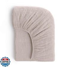 ROMY RO Muslin Crib Sheets, 100 Organic Cotton, Breathable and Ultra-Soft, S