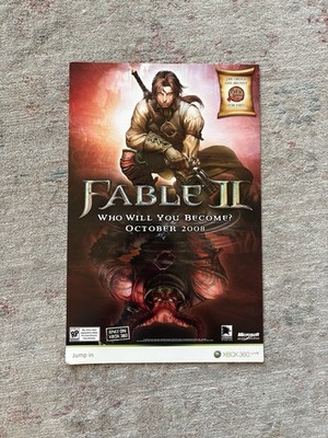 Vintage Fable II Xbox 360 Store Display In Good Condition