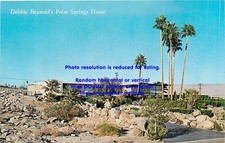 Original Mid-20th Century Debbie Reynolds Palm Springs Home Postcard Unposted