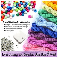 Artistic Bracelet Making Kit for Girls  100 Floss Threads