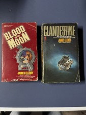 Vintage 1st Edition Paperbacks James Ellroy CLANDESTINE & BLOOD ON THE MOON Rare