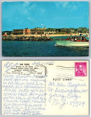 The Tides Falmouth Heights Cape Cod Massachusetts Postcard