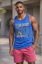 Duke University Blue Devils Vintage 1980's Tank Top Shirt XL - School Mascot