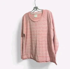 Champion Sweatshirt Women's XXL Pink Heathered Long Sleeve Top Pullover 