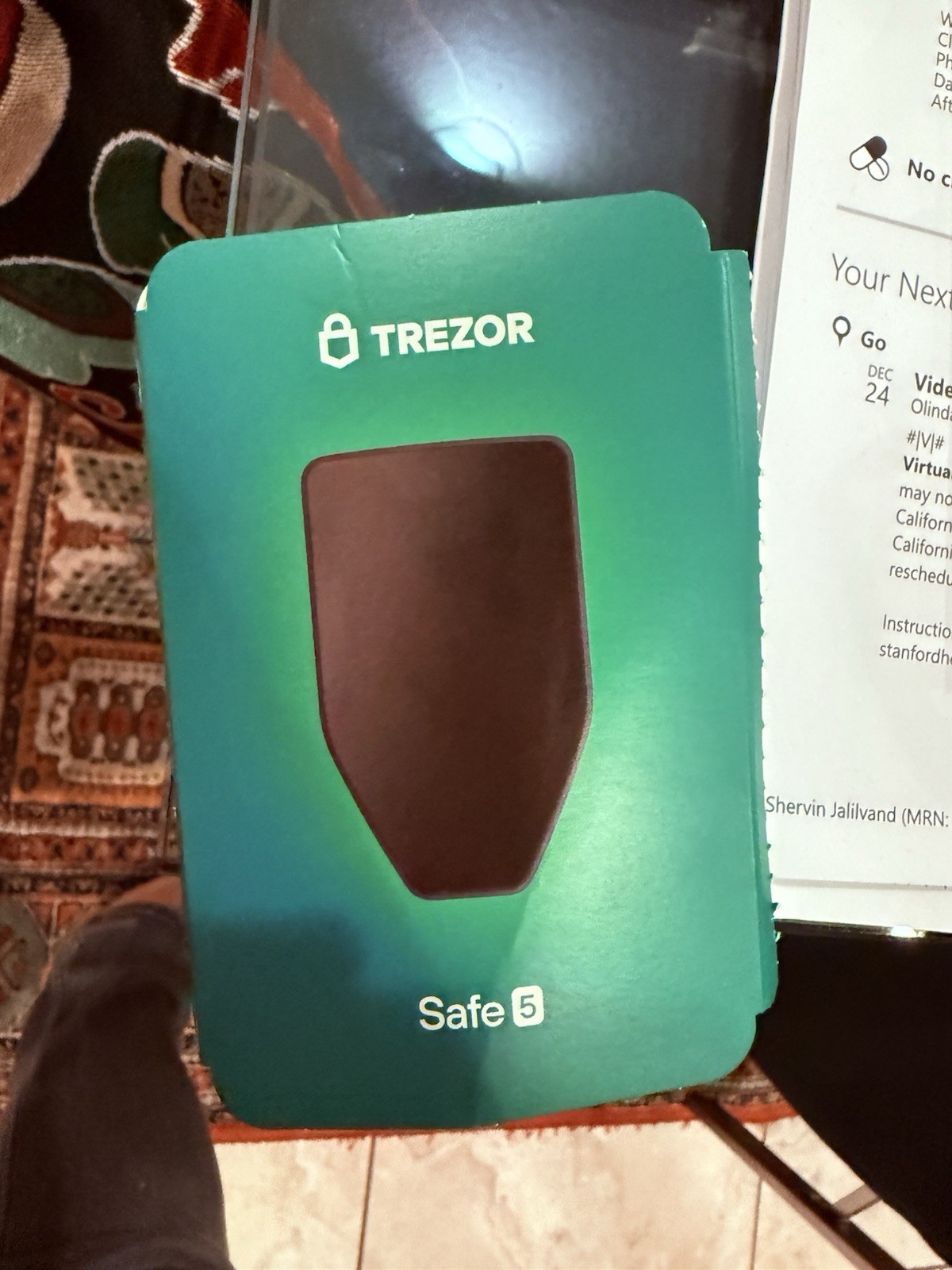 TREZOR Safe 5 Passphrase & Secure Crypto Hardware Wallet OPENED UNUSED