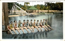 Ocala FL Water Nymphs Bathing Beauty Women c1920 Vintage Postcard