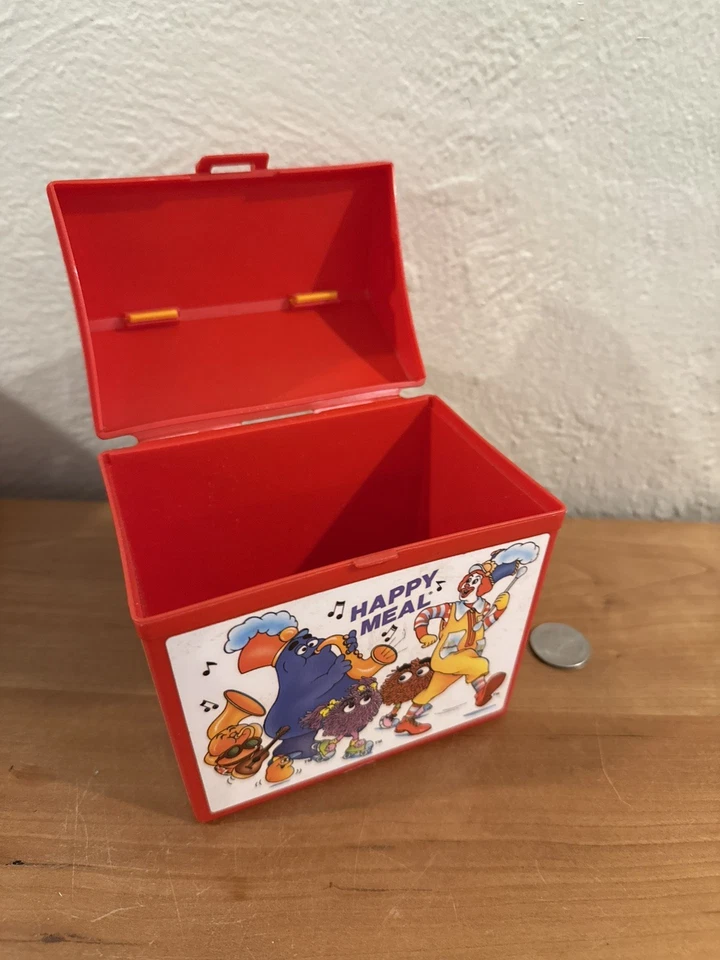 McDonalds Fisher Price 1989 contenedor de juguetes Happy Meal solo rojo vintage Foto 4 de 4