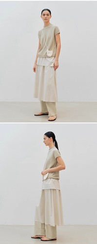 THE ROW Camiseta Top Suéter Tejido Verano Verano Manga Corta Para Mujer - Imagen 11 de 17
