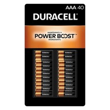Duracell Coppertop Alkaline AAA Batteries, 40-count