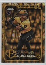 2024 Topps Gilded Collection Gold RayWave Refractor 25/25 Nick Gonzales #134 b4d