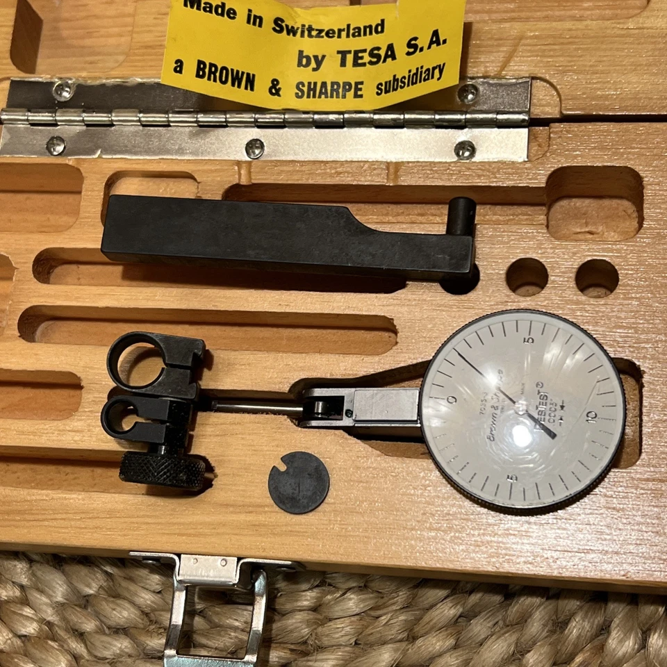 Brown & Sharpe No. 7035-3 MEJOR INDICADOR DIAL GRADUACIÓN .0005" A3 Foto 4 de 4