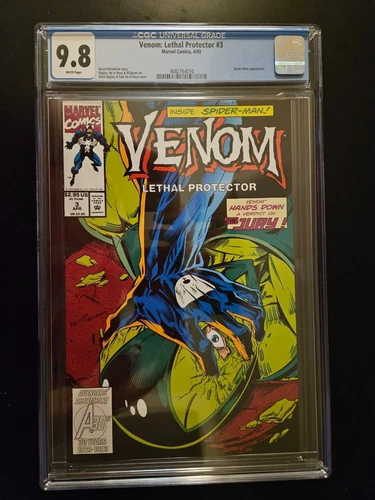 Marvel Venom : Lethal Protector # 3 April 1993 CGC Grade Of 9.8 Comic Book Direc