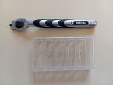 Rasoio Gilette Mach 3 - solo manico (inclusa custodia per lamette di ricambio)