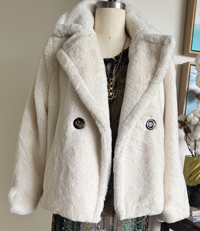Faux Fur Jacket Size M